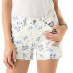PAIGE Women's Sophie‎ Alice Floral Denim Shorts